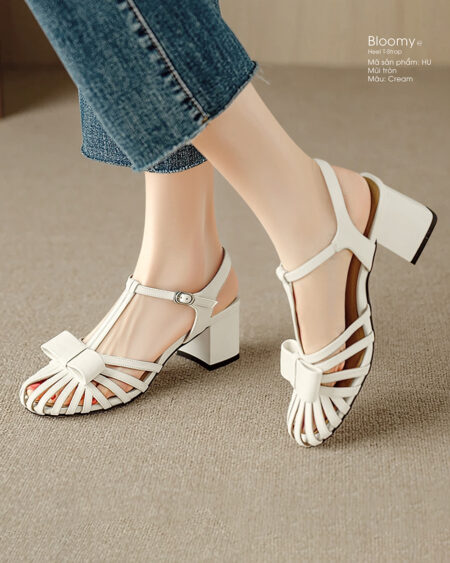 Bloomy Heel T-strap