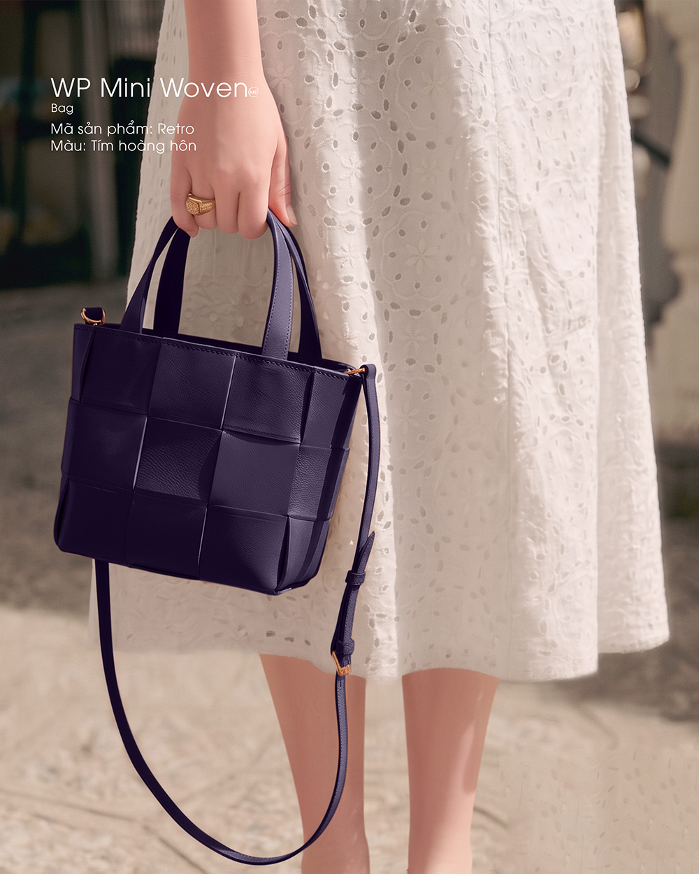 WP Mini Woven Bag - Ảnh 3
